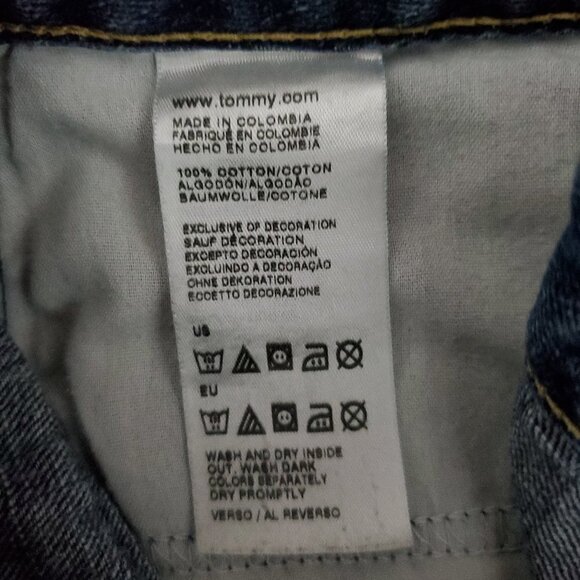 Tommy Hilfiger High Waist Jean Shorts - Picture 5 of 7